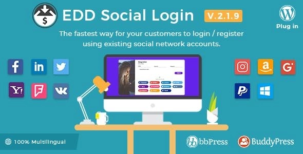 Easy Digital Downloads Social Login 2.5.3