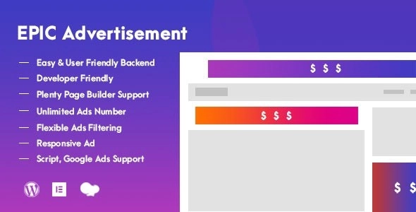 Epic Advertisement Wordpress Plugin & Add Ons For Elementor & Wpbakery Page Builder 1.0.1