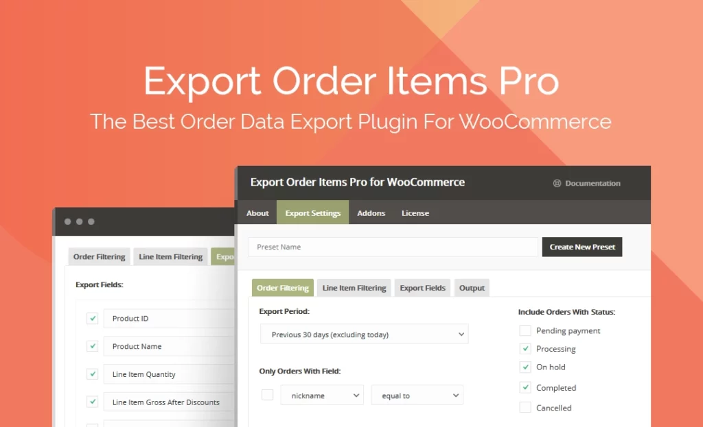 Export Order Items Pro for WooCommerce 2.1.27