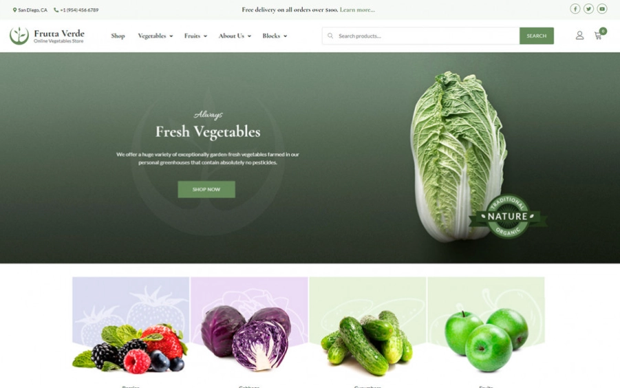 Frutta Verde – Responsive Woocommerce Shop Theme 1.0.3