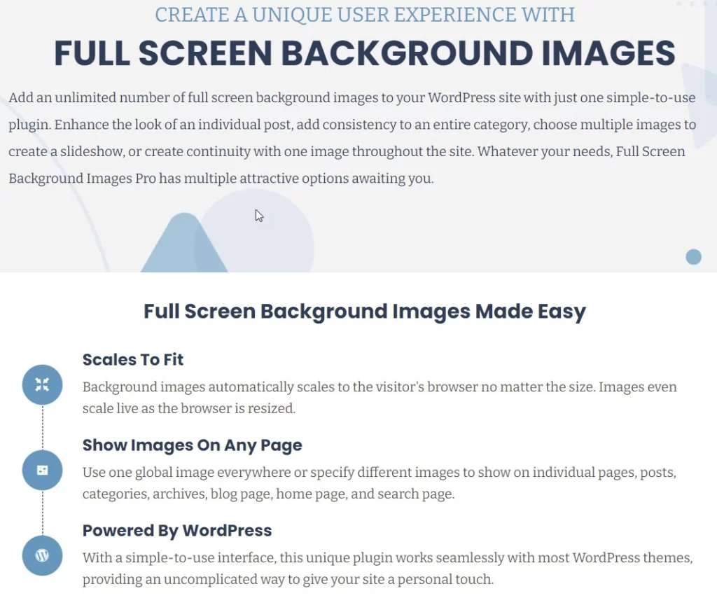 Full Screen Background Images Pro – by Amplify Plugins 2.5.0