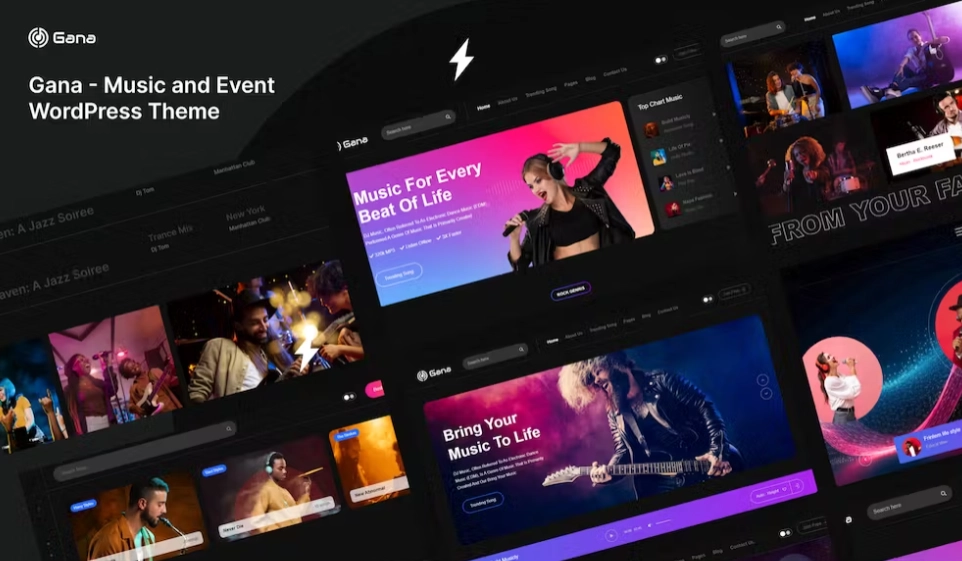 Gana Music And Event Wordpress Theme 1.0.3