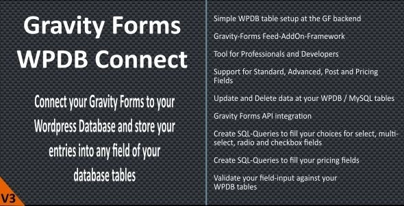 Gravity Forms Wpdb / Mysql Connect 3.8.0