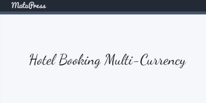 Hotel Booking Multi Currency 1.2.5