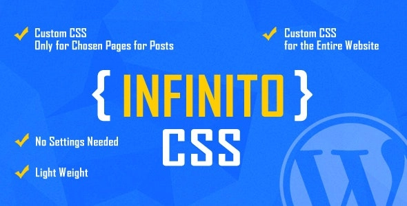 Infinito Custom Css For Chosen Pages And Posts 1.2