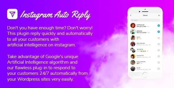 Instagram Auto Reply With Artificial Intelligence Chat Bot 1.9