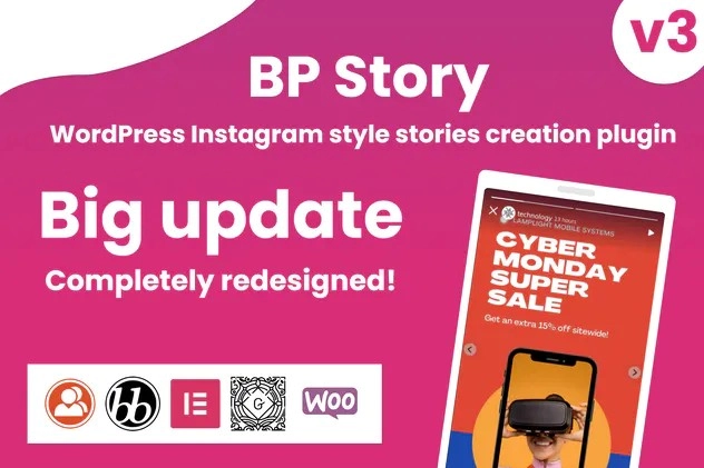 Instagram Style Stories For Wordpress Bp Story 3.1.5