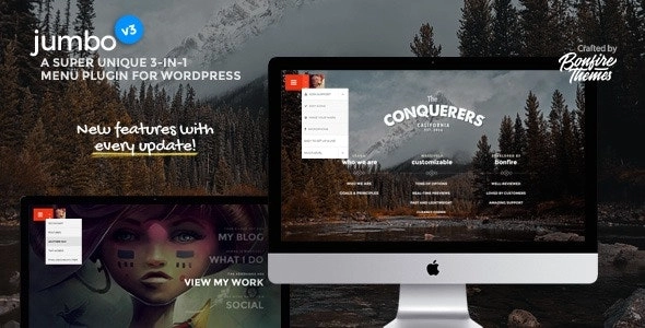 Jumbo: A In Full Screen Menu For Wordpress 3.8