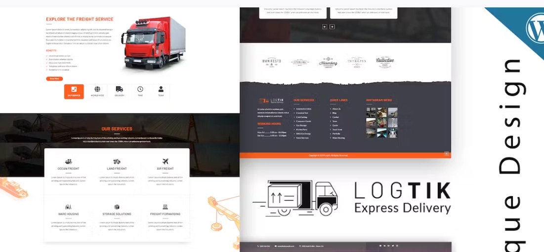 Logtik Wp Logistics, Cargo Transportation Theme 2.0