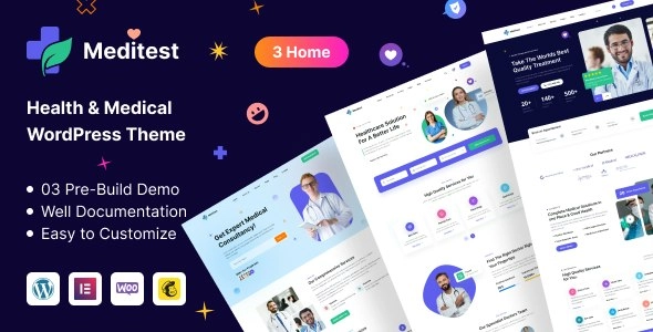 Meditest Health & Medical Wordpress Theme 1.0