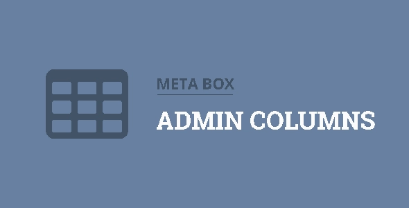 Meta Box Admin Columns 1.7.0