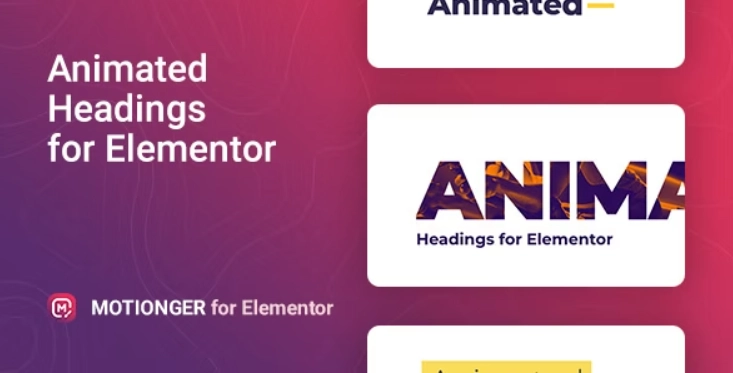 Motionger Animated Heading For Elementor 2.0.3