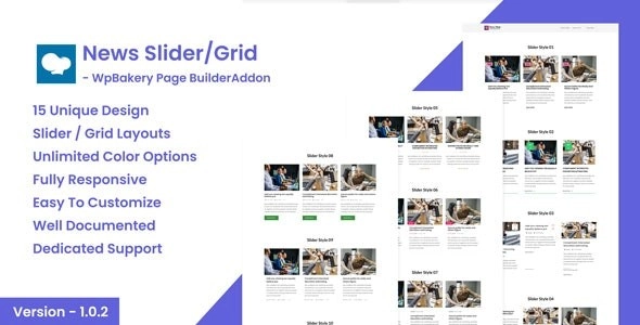 News Post Sliders News Post Grid Builder Addon Wpbakery Page Builder Addon 1.0.2