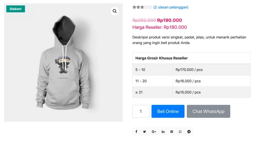 Woocommerce Harga Reseller Wordpress Plugin (tokopressid) 1.0.0