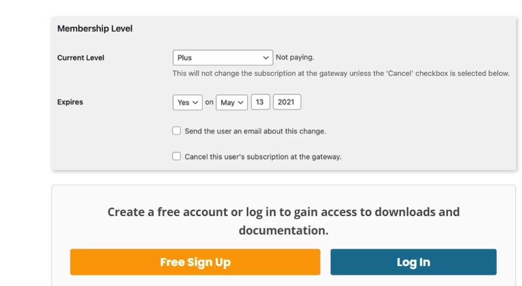 Paid Memberships Pro – Member History Add On .3.1