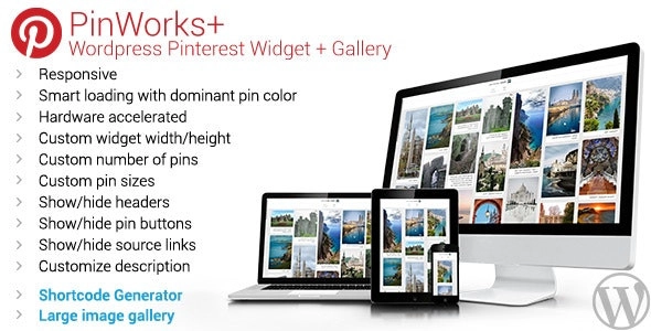 Pinworks+ Wordpress Pinterest Gallery Widget 1.02