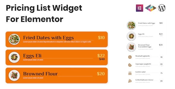 Pricing List Widget For Elementor 1.0.1