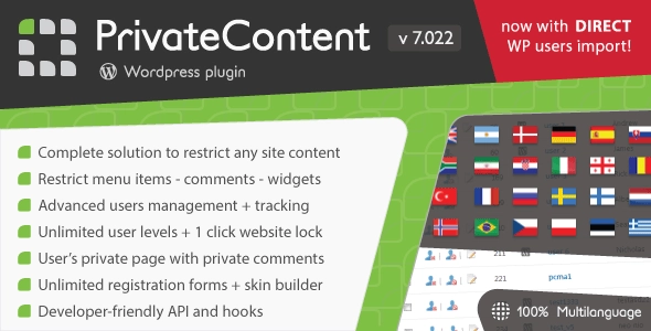 Privatecontent Multilevel Content Plugin 8.1.2