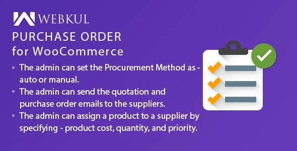 Purchase Order Plugin For Woocommerce 1.1.1