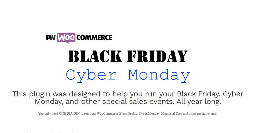 PW WooCommerce Black Friday & Cyber Monday Pro 2.0.1