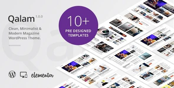 Qalam Newspaper And Magazine Wordpress Theme 1.7.0