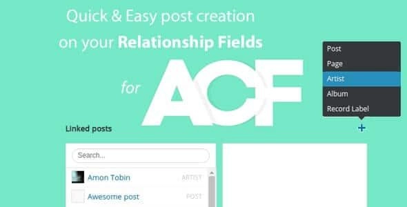 Quick And Easy Post Creation For Acf Relationship Fields Pro 3.2.2