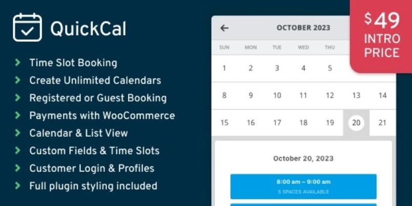 Quickcal Appointment Booking Calendar For Wordpress 1.0.8