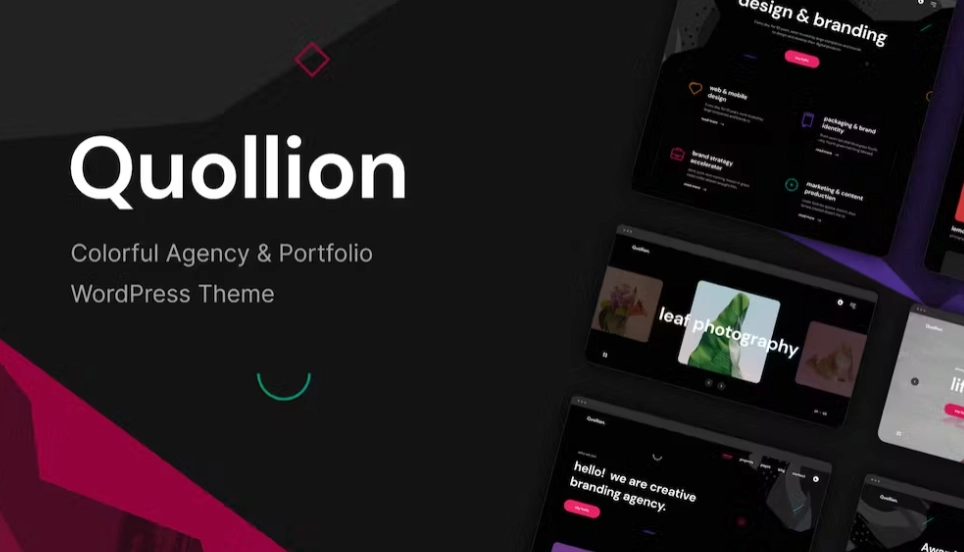 Quollion Colorful Agency & Portfolio Theme 1.0.2