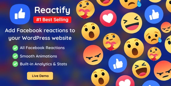 Reactify Facebook Reactions For Wordpress 2.7