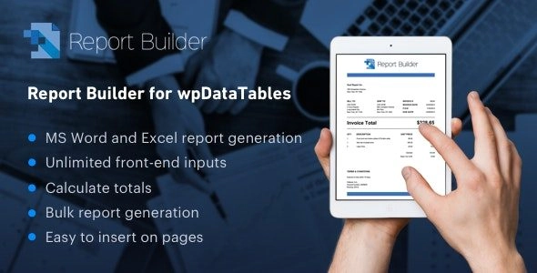 Report Builder For Wpdatatables 1.3.5