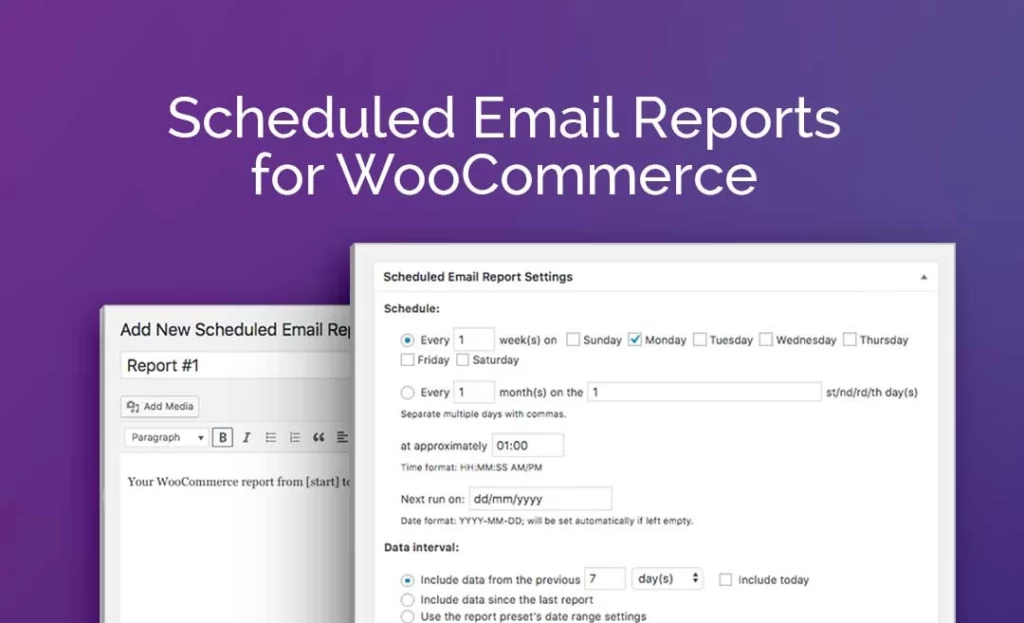 Scheduled Email Reports for WooCommerce Add-On 1.0.18