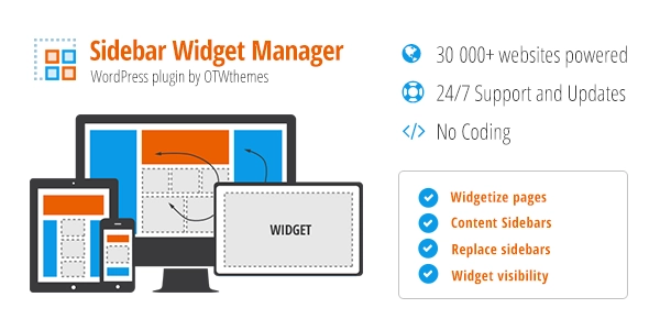 Sidebar & Widget Manager For Wordpress 4.7