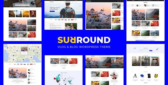 Surround Vlog & Blog Wordpress Theme 1.0.1