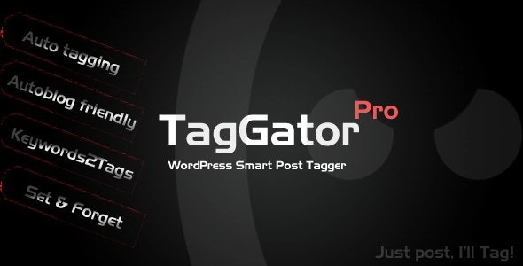 Taggator Pro. Wordpress Auto Tagging Plugin 2.0
