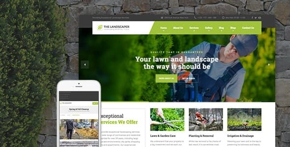 The Landscaper Lawn & Landscaping Wp Theme 3.1.2