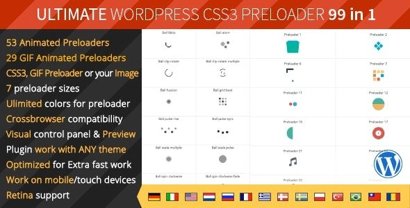 Ultimate Wordpress Preloader Css Preloaders 1.1