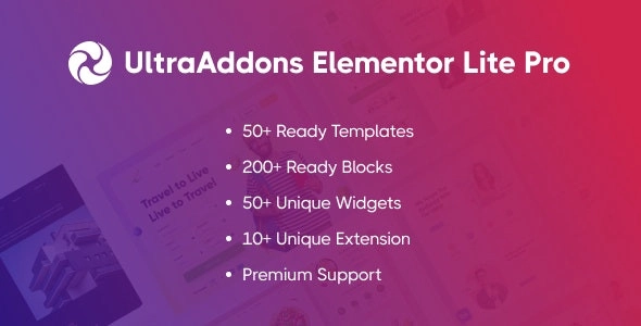 Ultraaddons Elementor Pro Elementor Addons Plugin For Wordpress 1.0.1