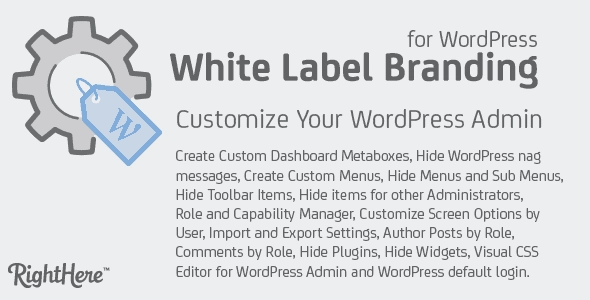 White Label Branding For Wordpress 4.2.9