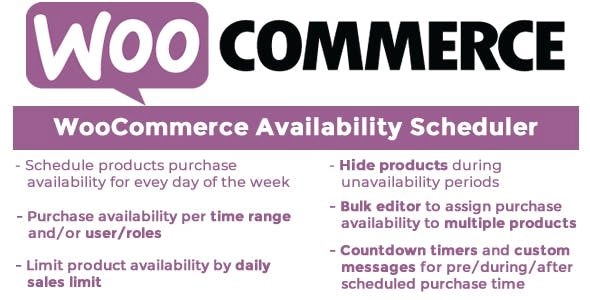 Woocommerce Availability Scheduler 12.4