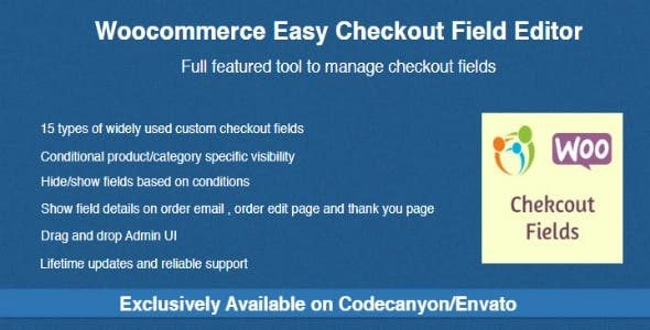 Woocommerce Easy Checkout Field Editor 2.8.9