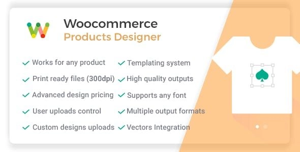 Woocommerce Products Designer Online Product Customizer For Shirts, Cards, Lettering & Decals 5.4.7