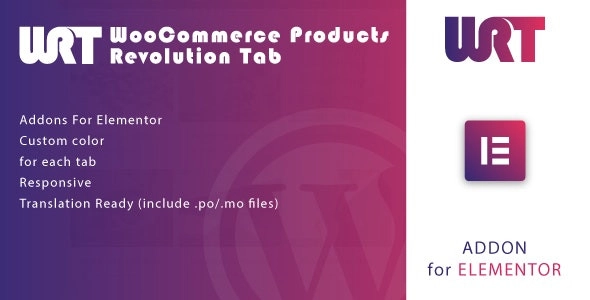 Woocommerce Products Revolution Tab For Elementor Wordpress Plugin 1.0