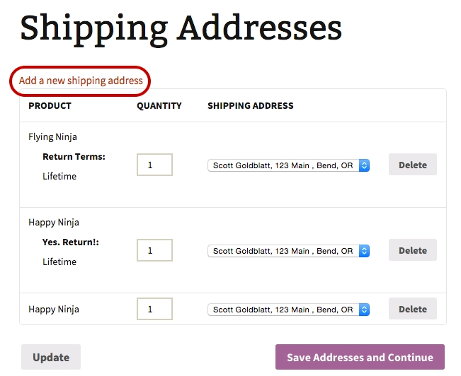 Woocommerce Shipping Multiple Addresses 3.8.7