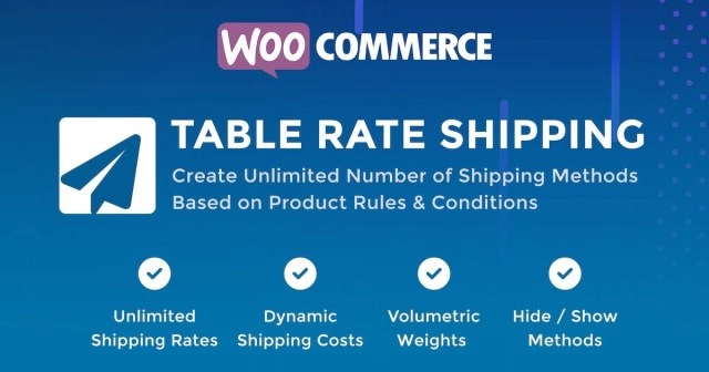 Woocommerce Table Rate Shipping 1.2.5