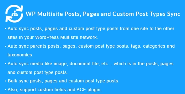 Wordpress Multisite Posts, Pages And Custom Post Type Posts Sync 1.4.0