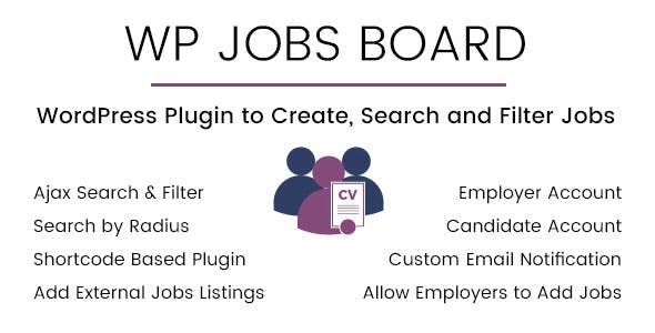 Wp Jobs Board Ajax Search And Filter Wordpress Plugin 1.4.1