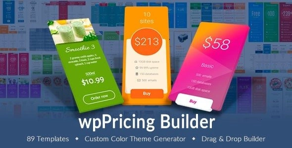 Wp Pricing Table Builder 1.6.0