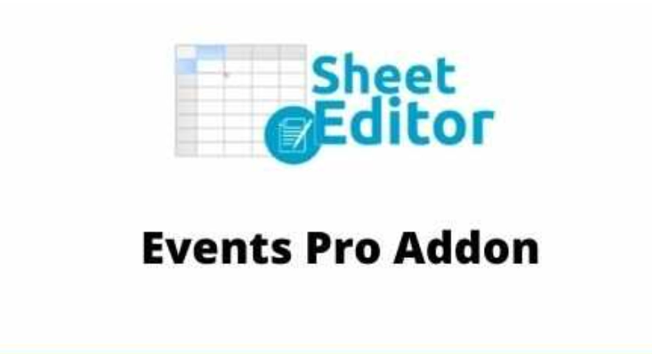 Wp Sheet Editor Events Pro 1.1.23