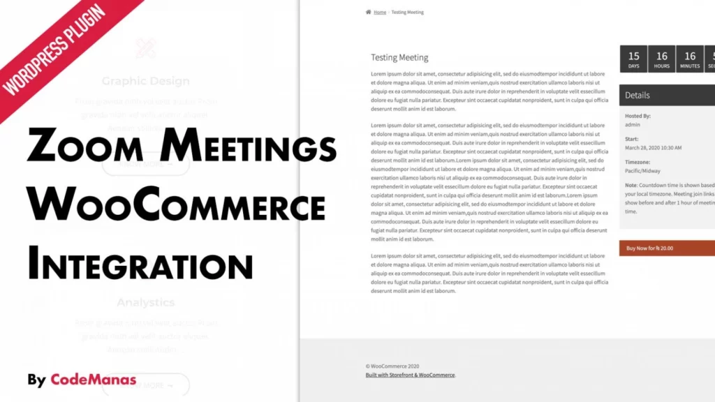 Zoom Meetings for WooCommerc 2.1.5