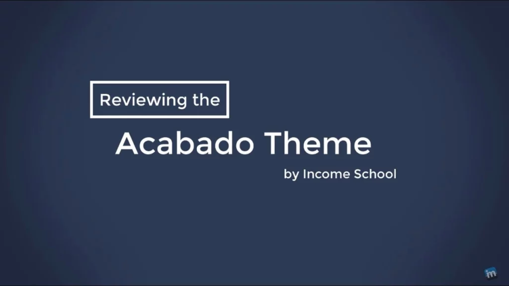 Acabado | Income School 1.3.2